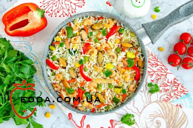 Морський коктейль із рисом