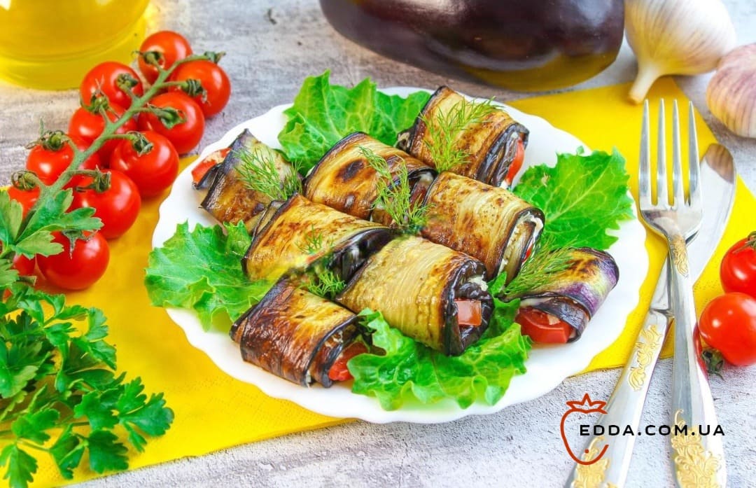 Тещин язик із баклажанів із помідорами та часником