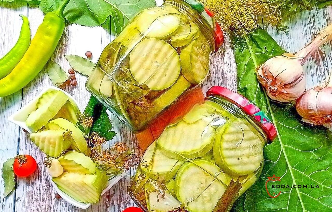 Мариновані кабачки без стерилізації на зиму