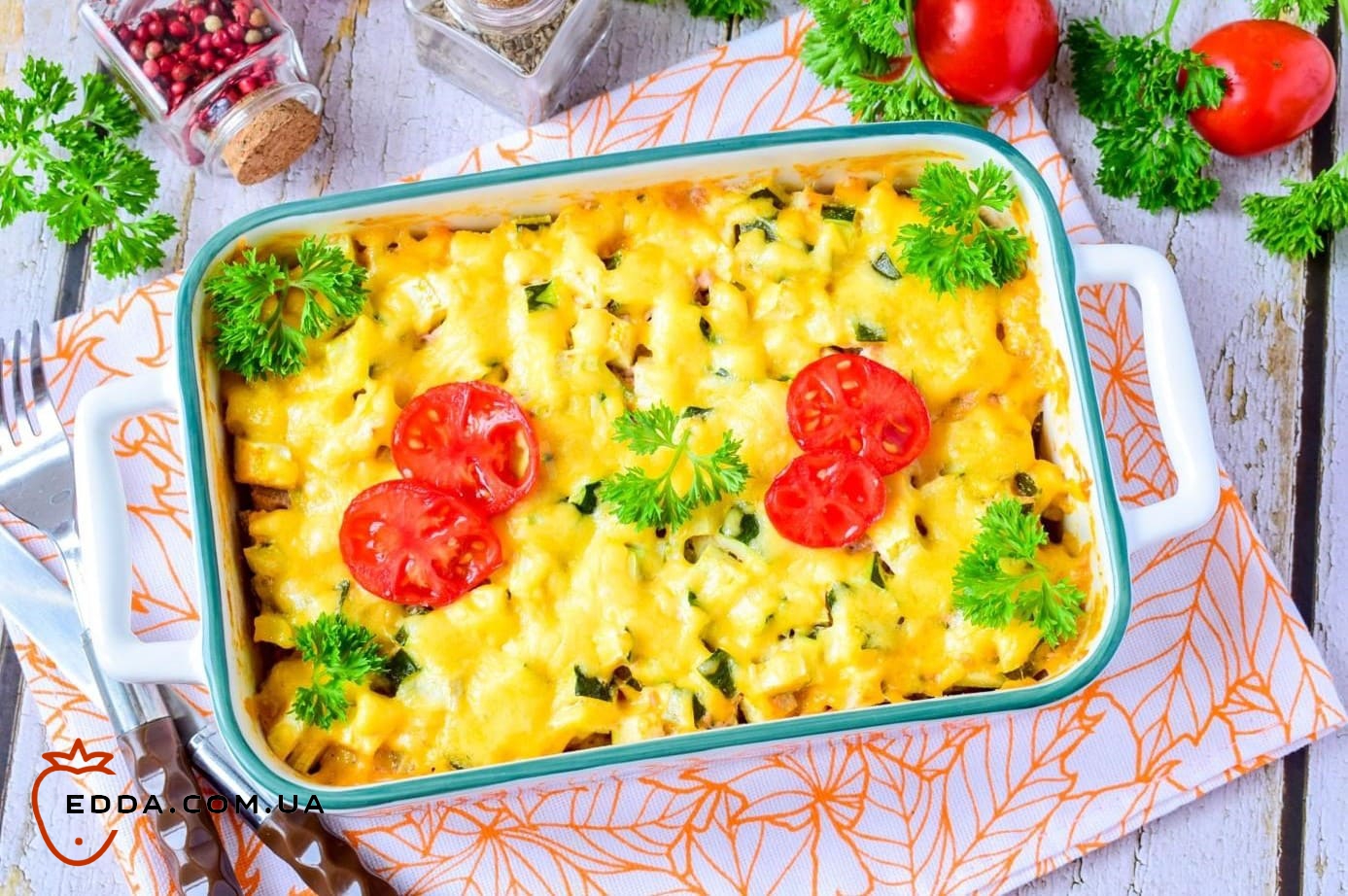 Кабачки з рисом і фаршем у духовці