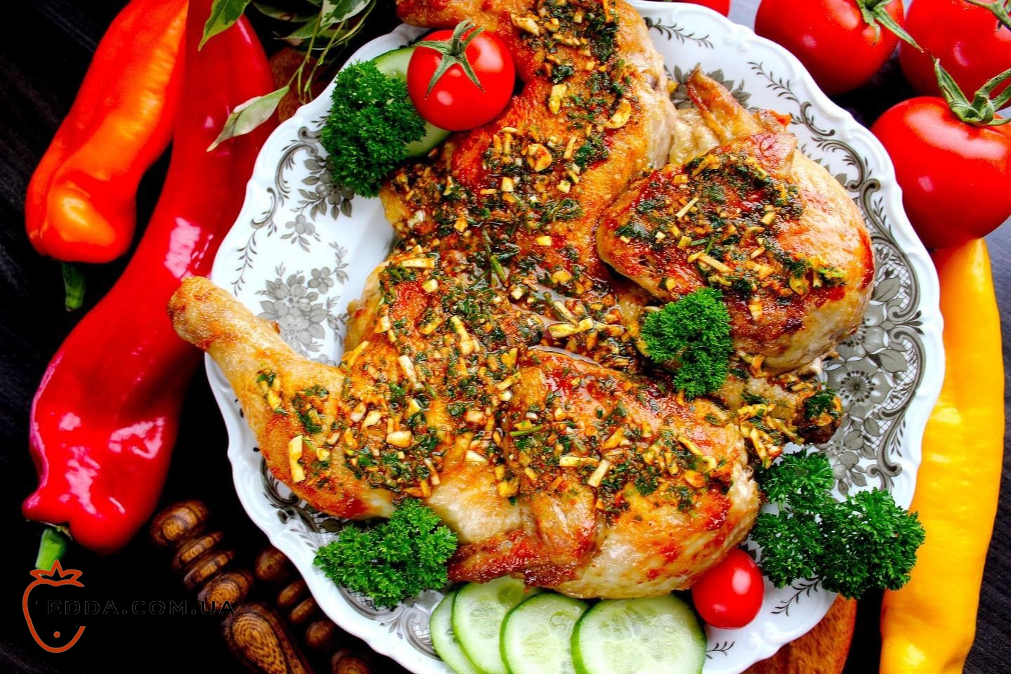 Курка в казані на багатті