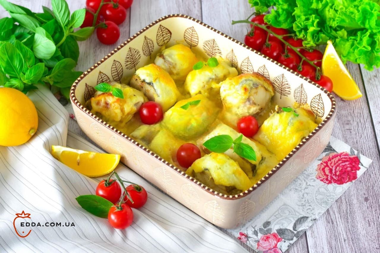Минтай з сиром у духовці