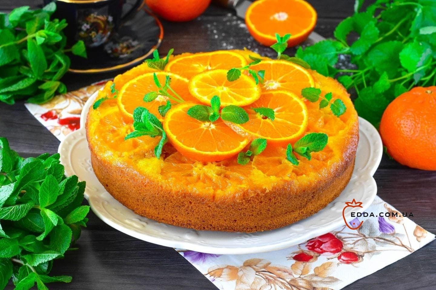 Мандариновий пиріг у духовці