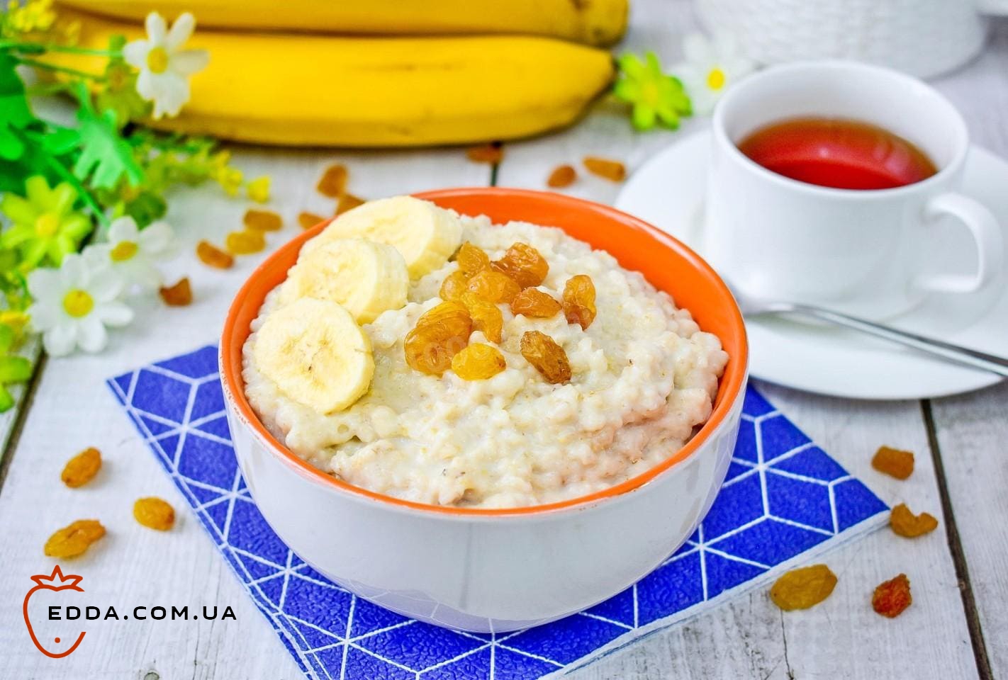 Вівсяна каша на воді та молоці