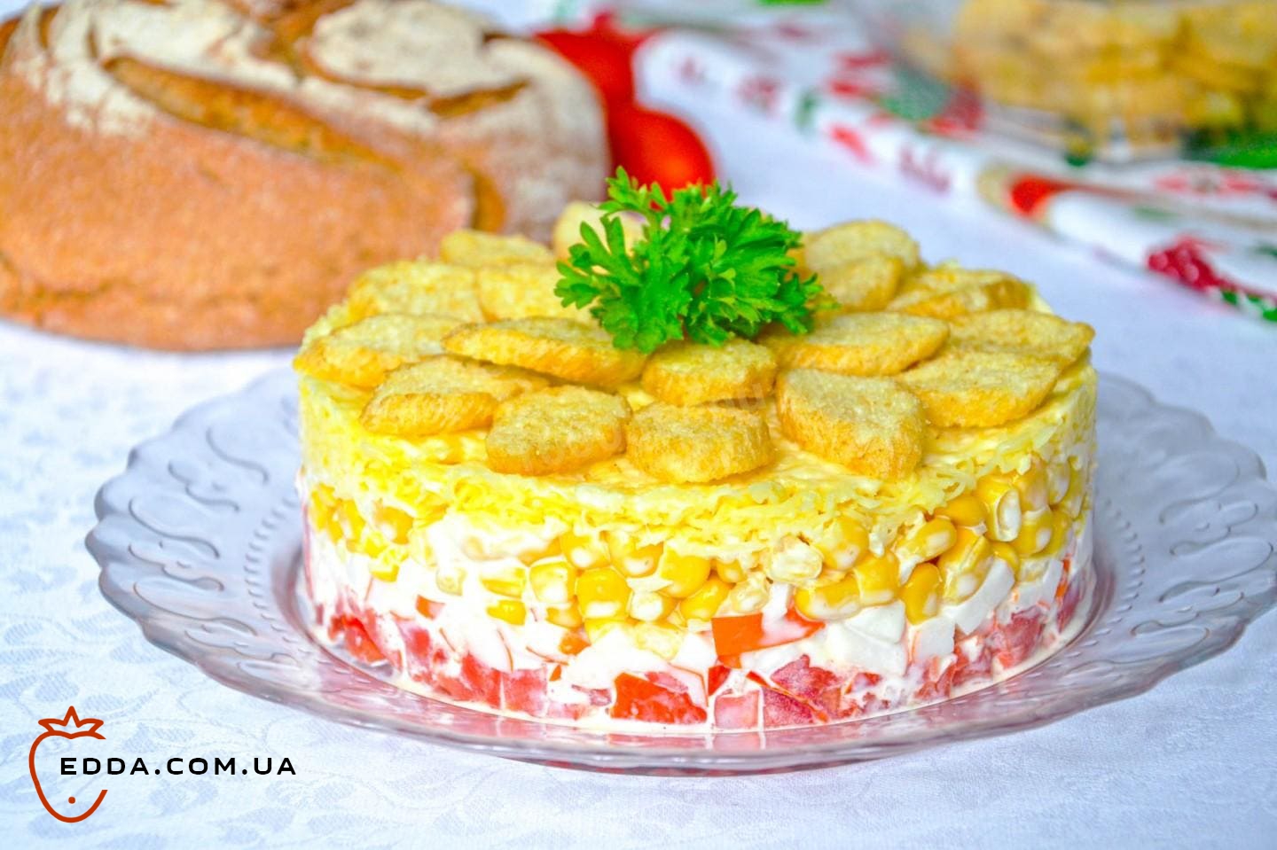 Салат Корида з крабовими паличками