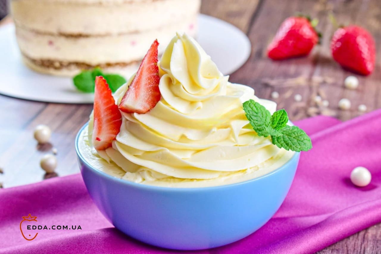 Крем із творожного сиру та згущеного молока для торта