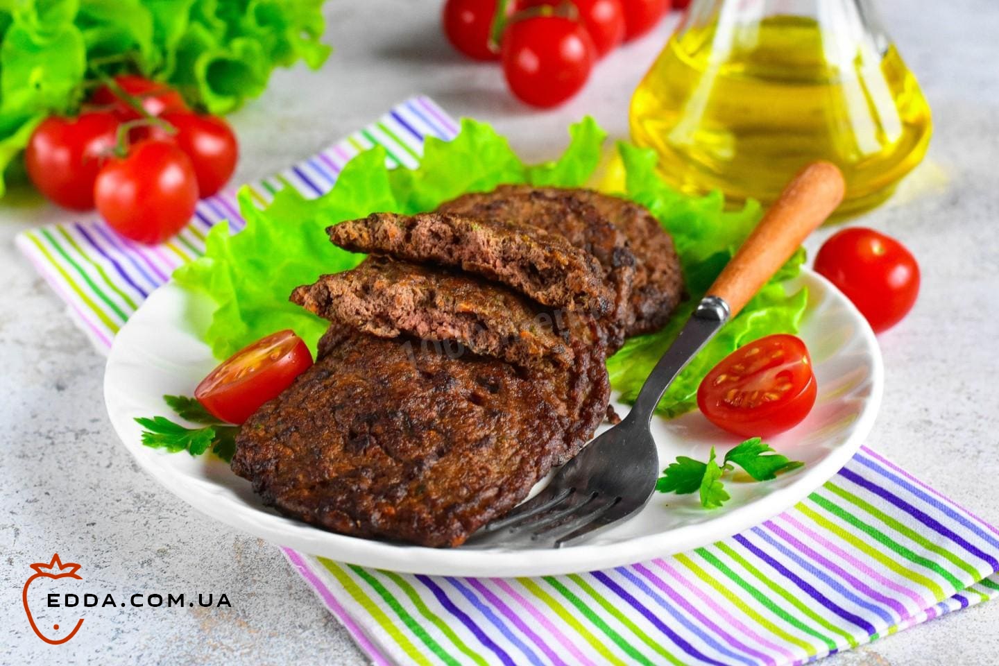 Оладки з печінки з морквою та цибулею