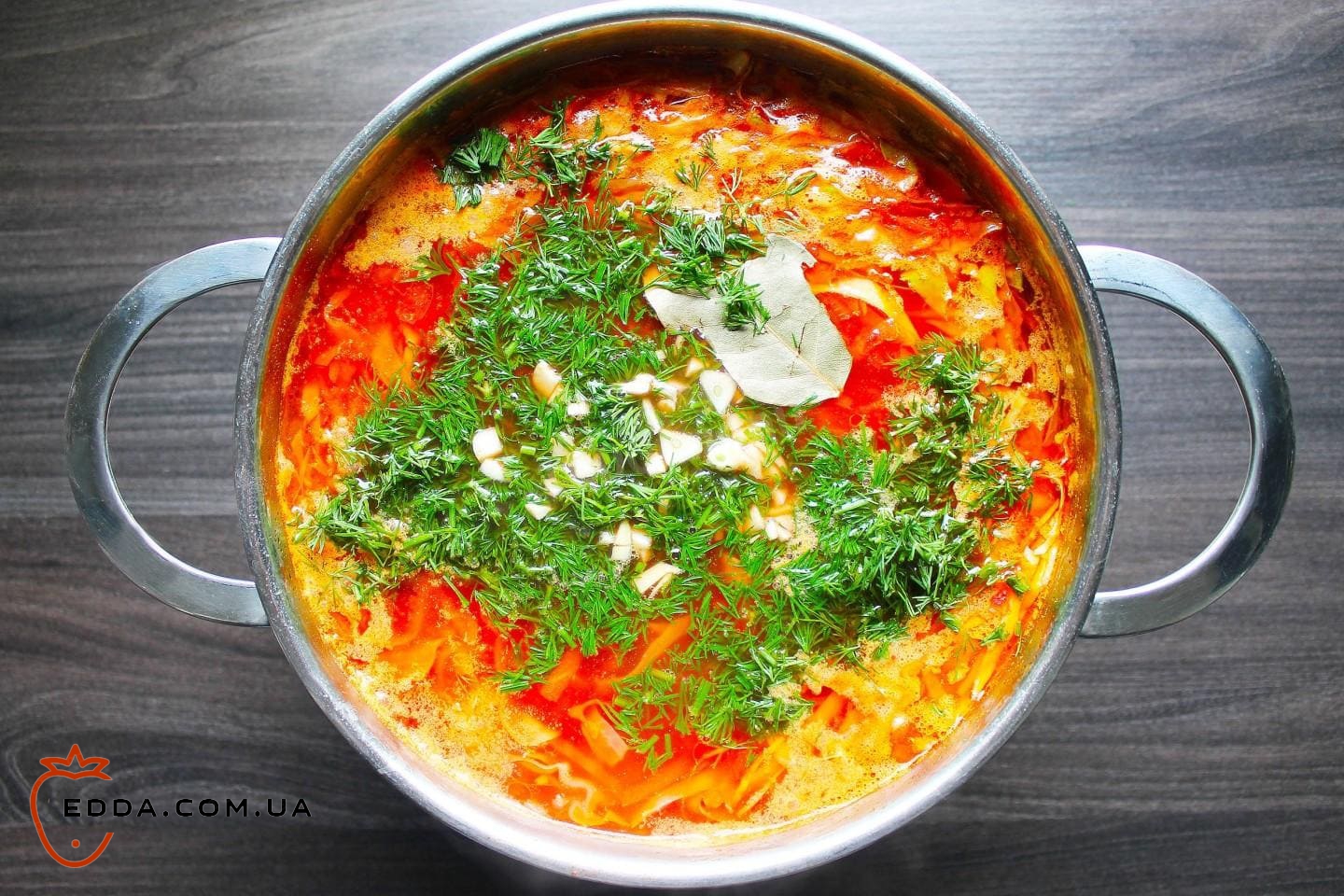 Пісний борщ з квасолею