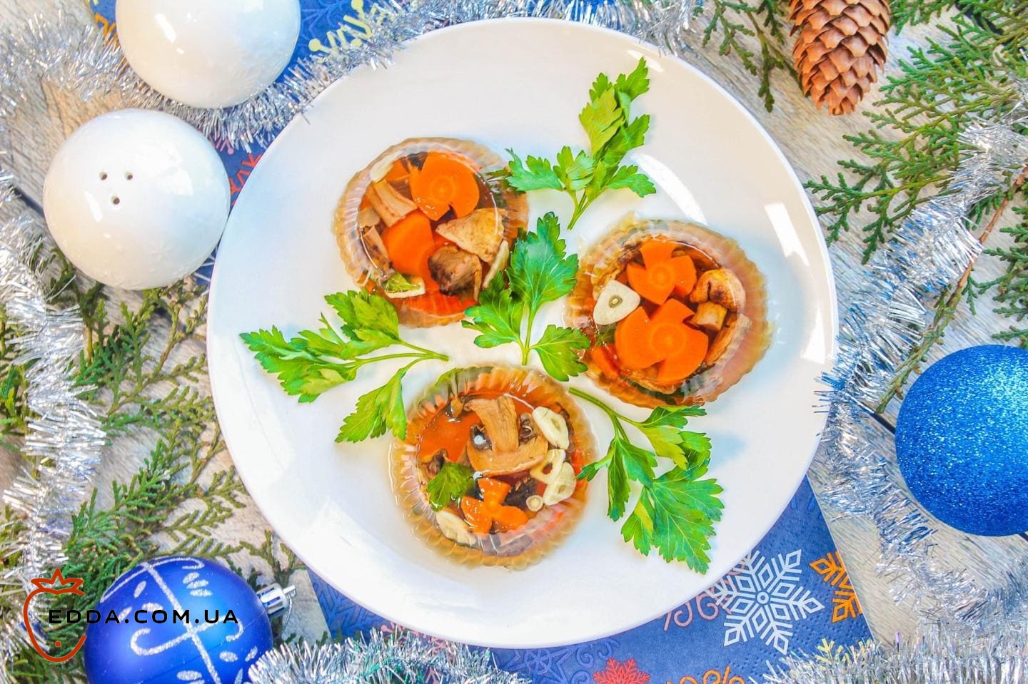 Заливне з грибів на Новий рік