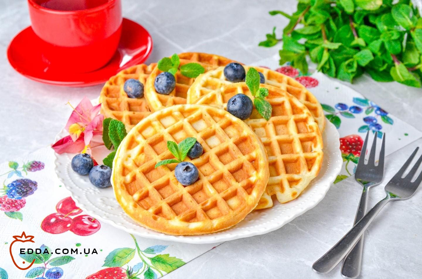 М'які повітряні вафлі
