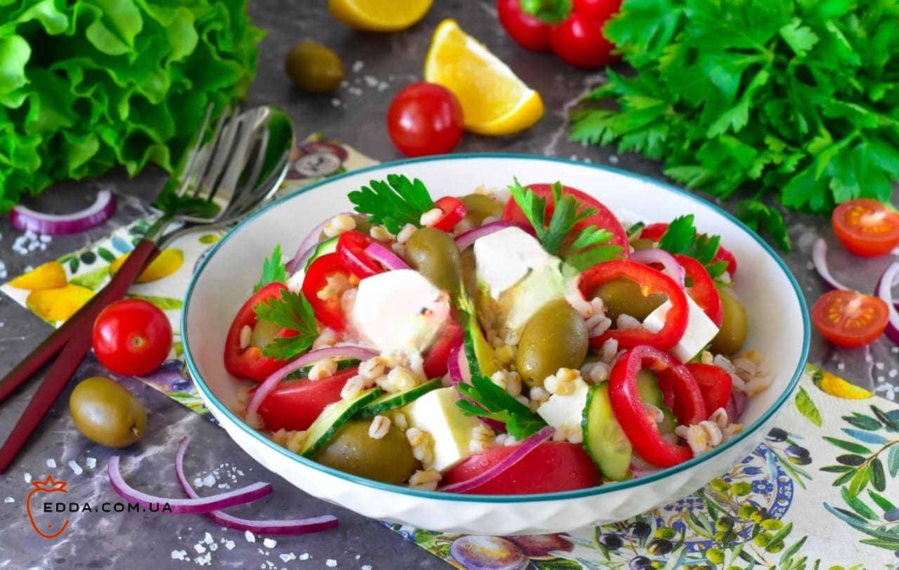 Салат з перловкою