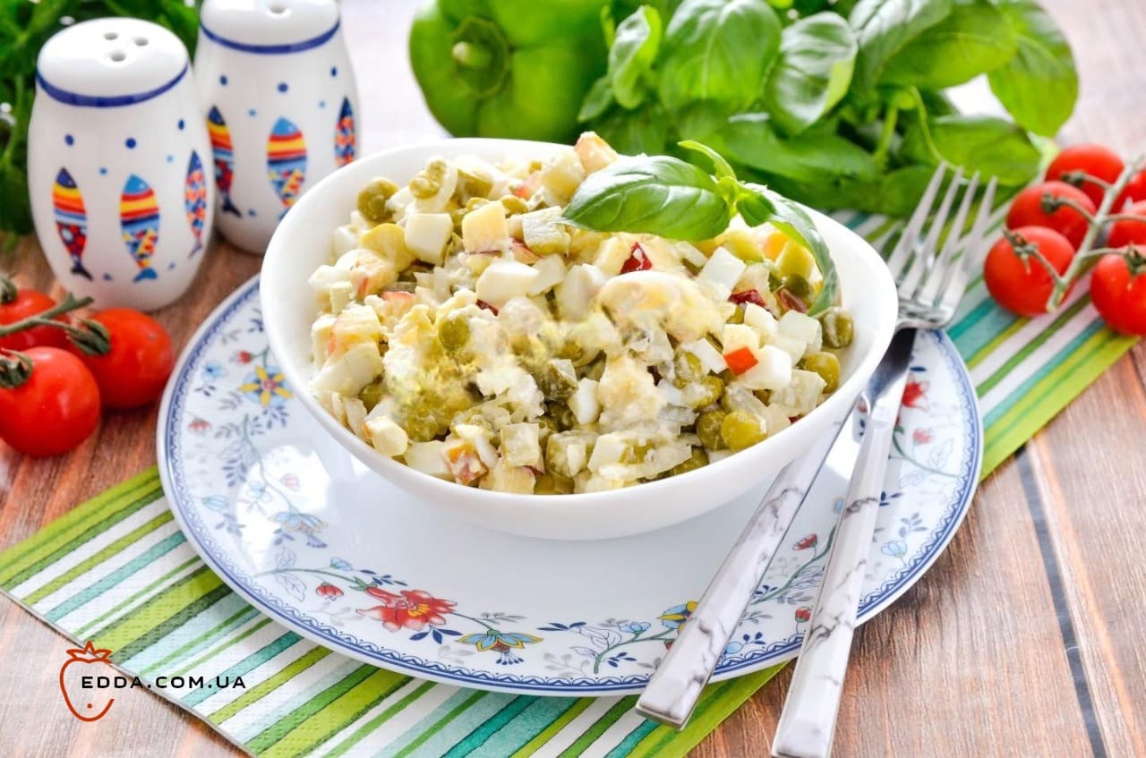 Рибний салат із відвареної риби