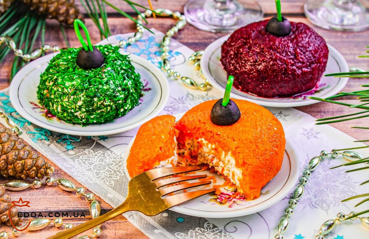 Салат Новорічні кульки