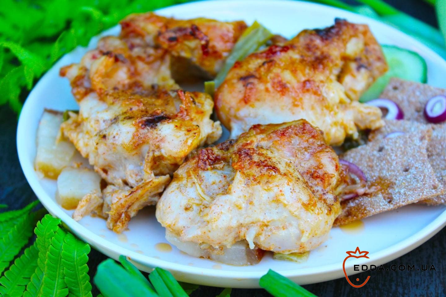 Курка з майонезом у тандирі