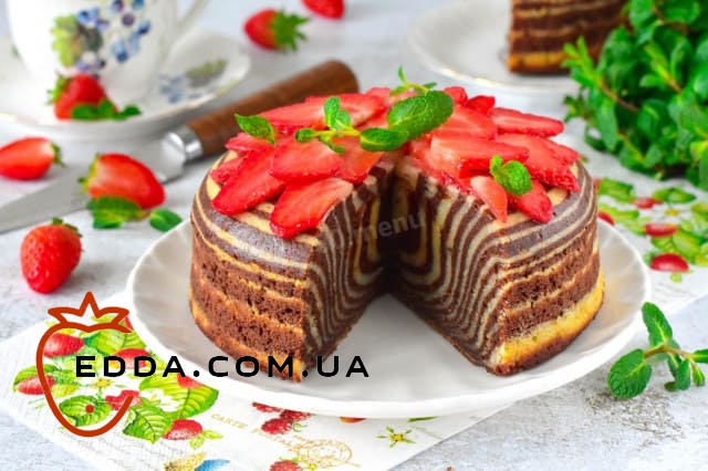 Кекс Зебра класичний у духовці