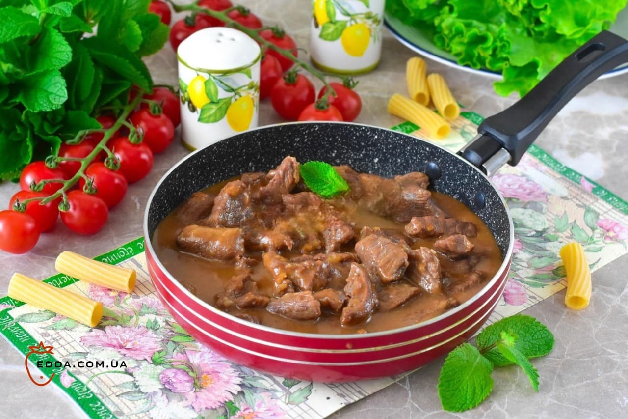 Підлива для макаронів із м'ясом без томатної пасти