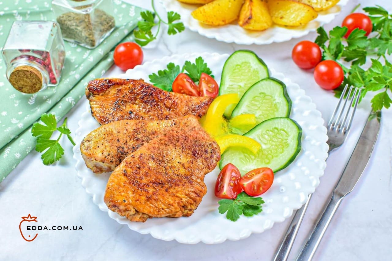 Філе індички на сковороді