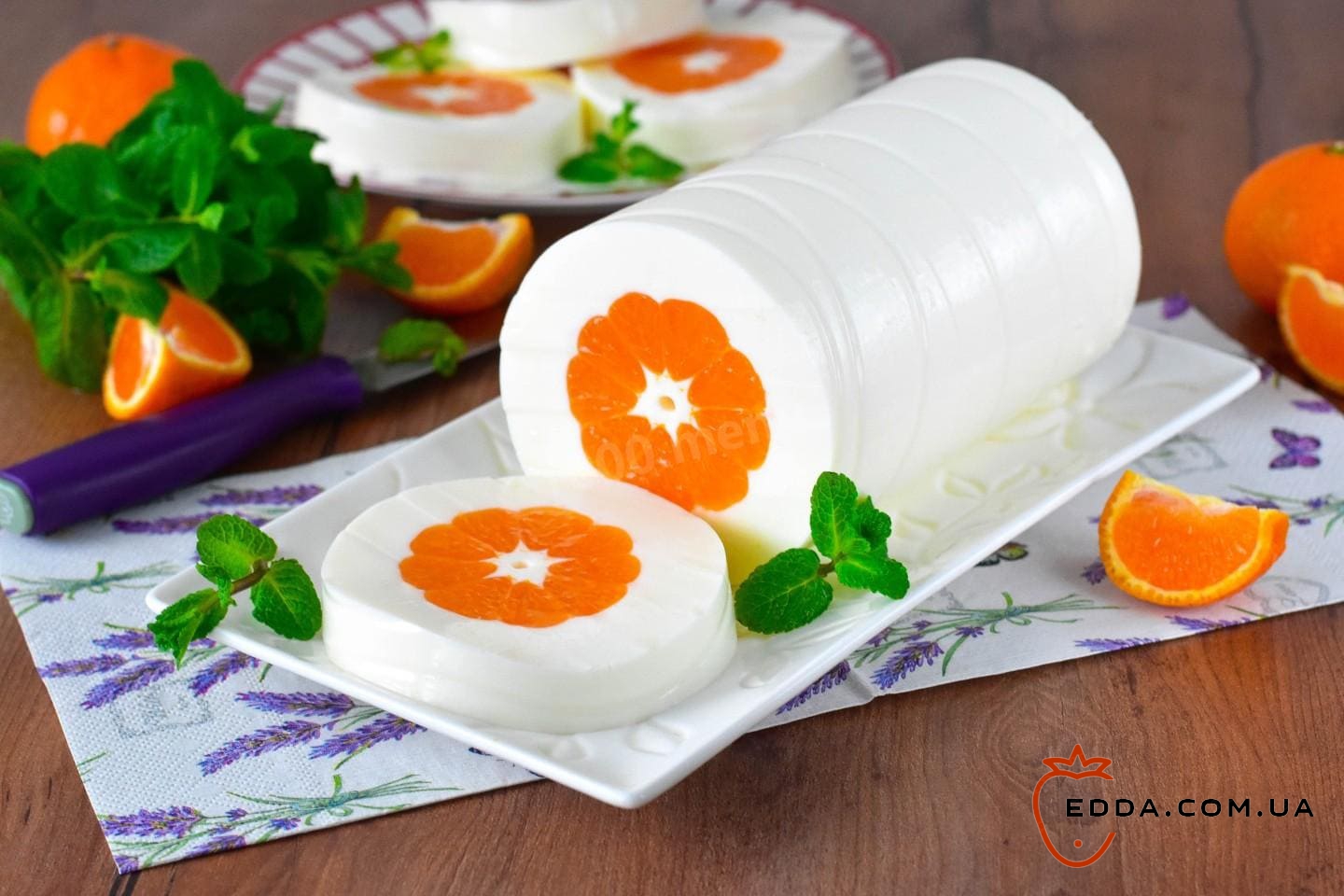 Десерт з мандаринів без випічки