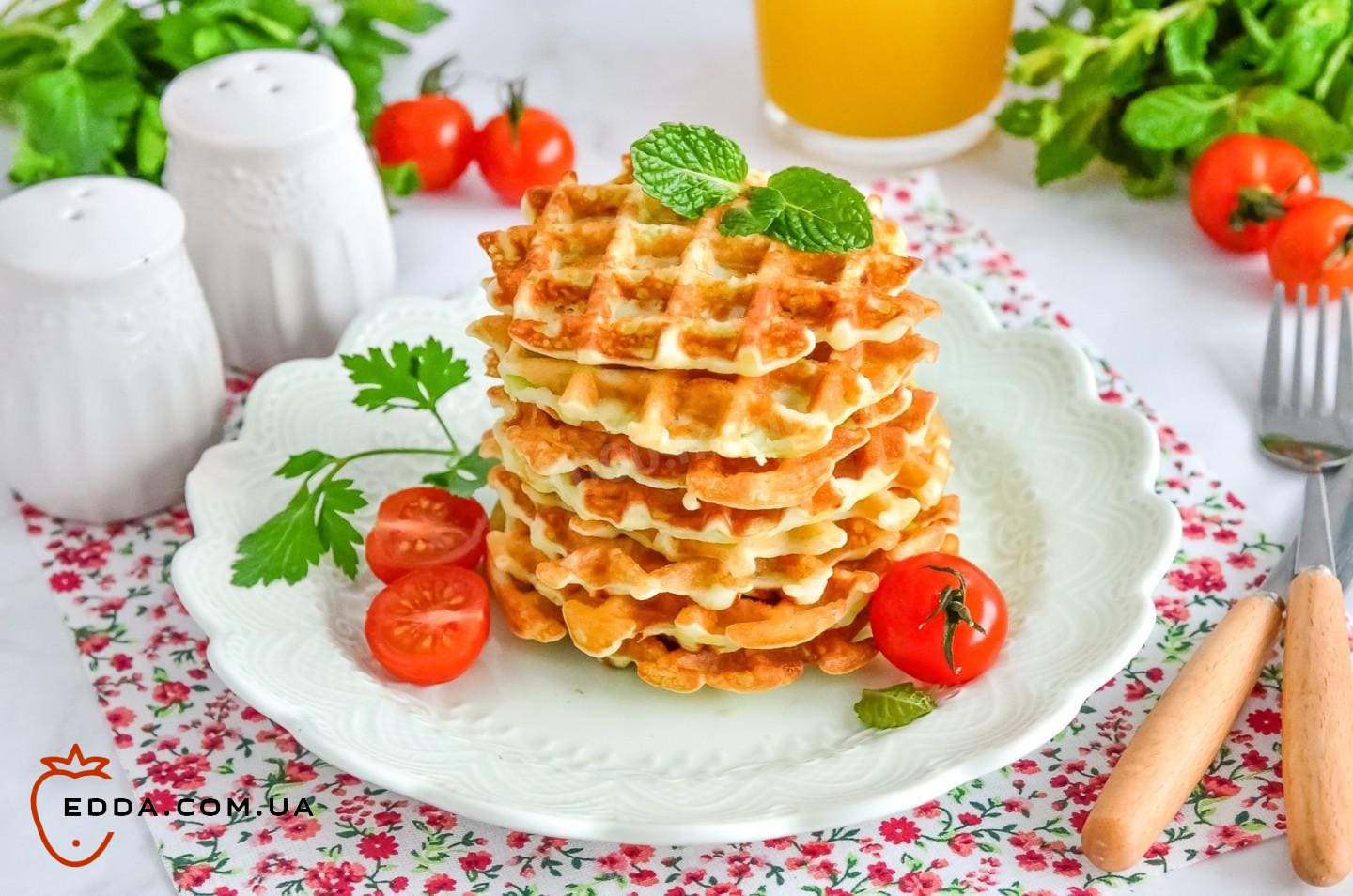 Кабачкові вафлі з кабачків