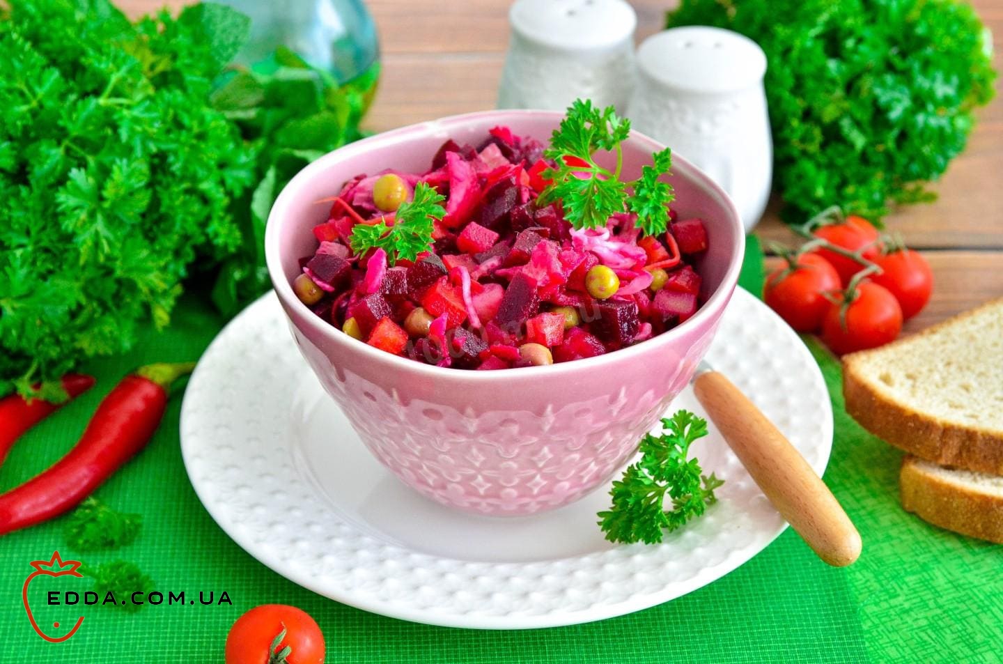 Вінегрет класичний з капустою та горошком