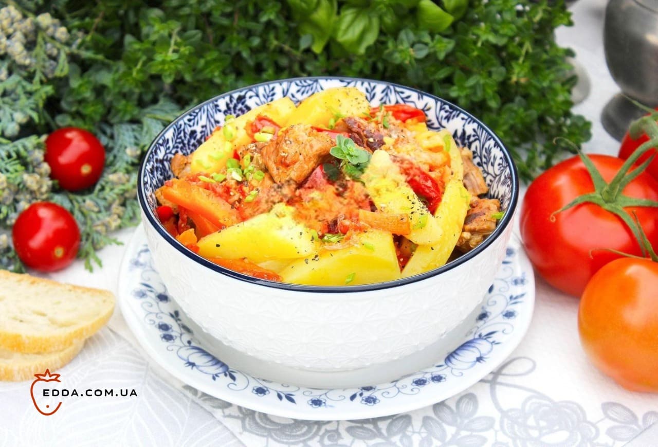 Картопля з м'ясом в афганському казані