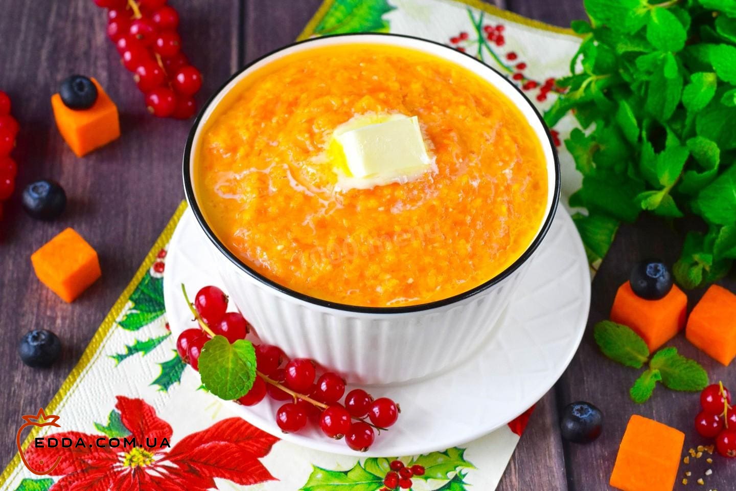 Кукурудзяна каша з гарбузом на молоці