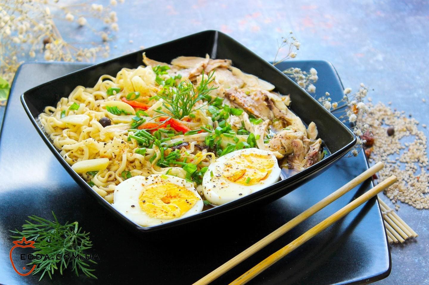 Суп рамен із куркою