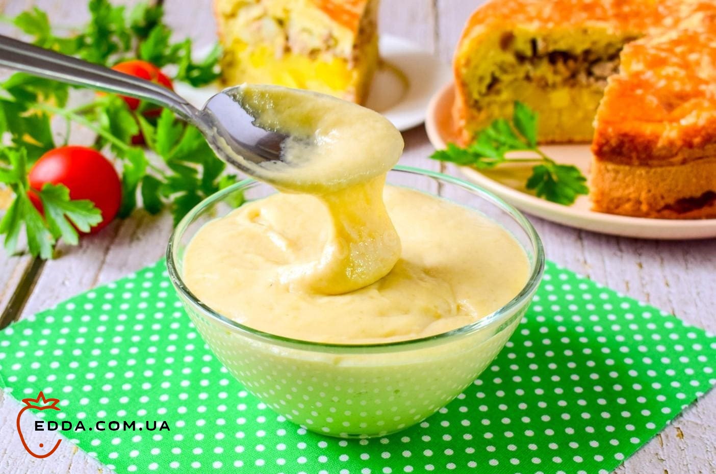 Тісто для заливного пирога на майонезі