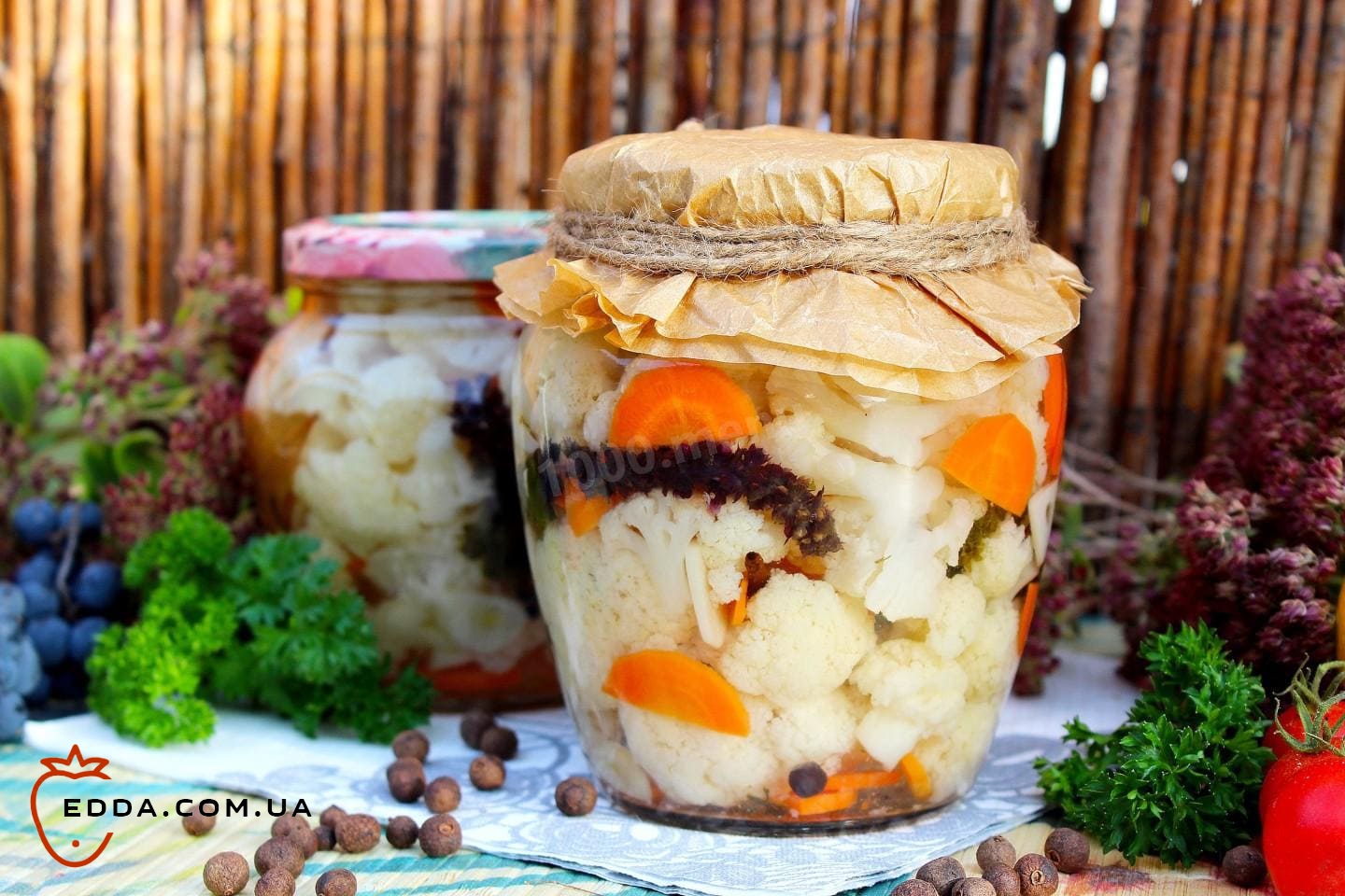 Маринована цвітна капуста на зиму в банках