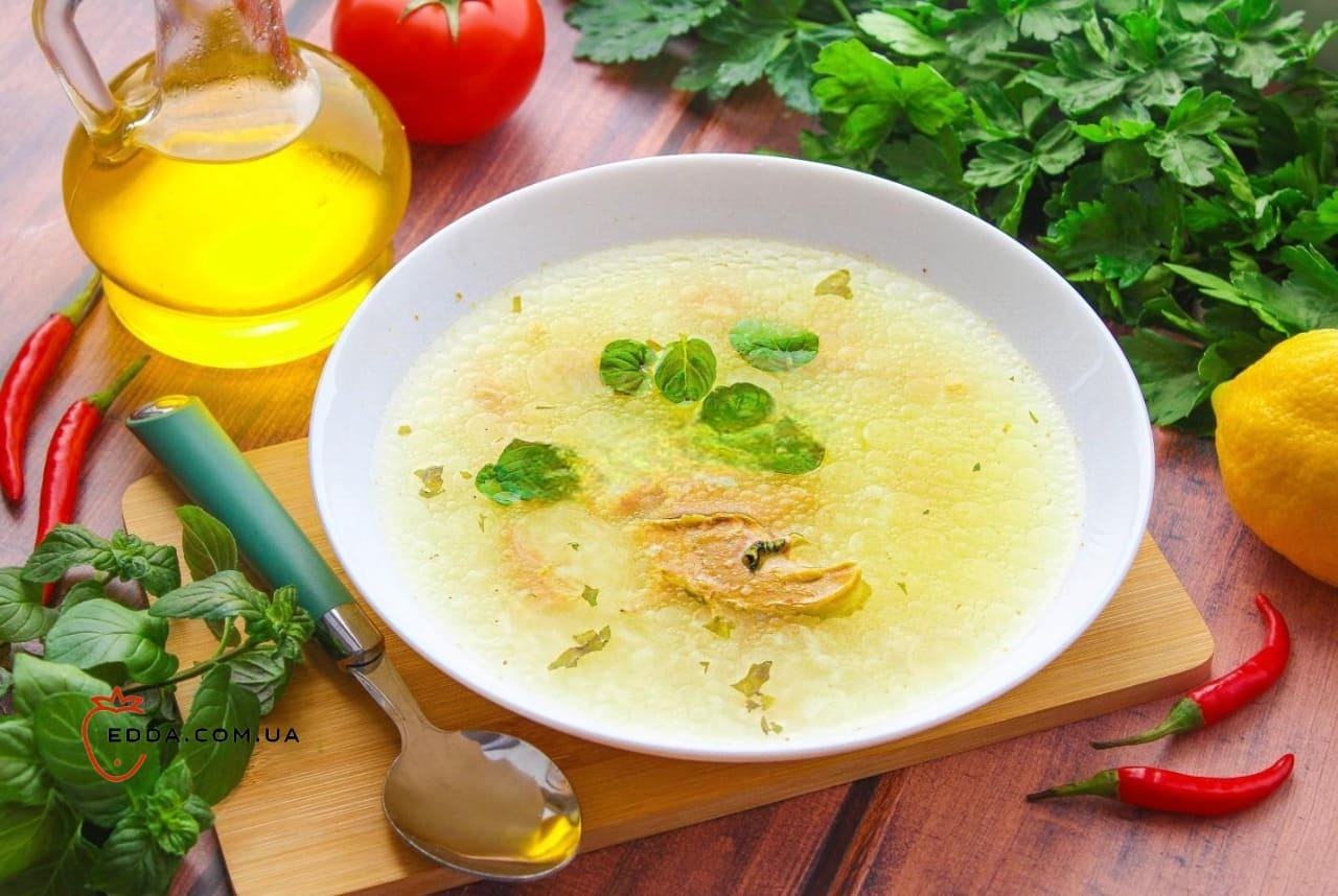 Суп курячий з лимоном
