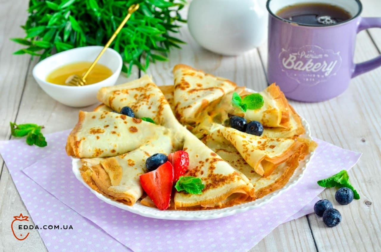 Млинці на молоці без дріжджів