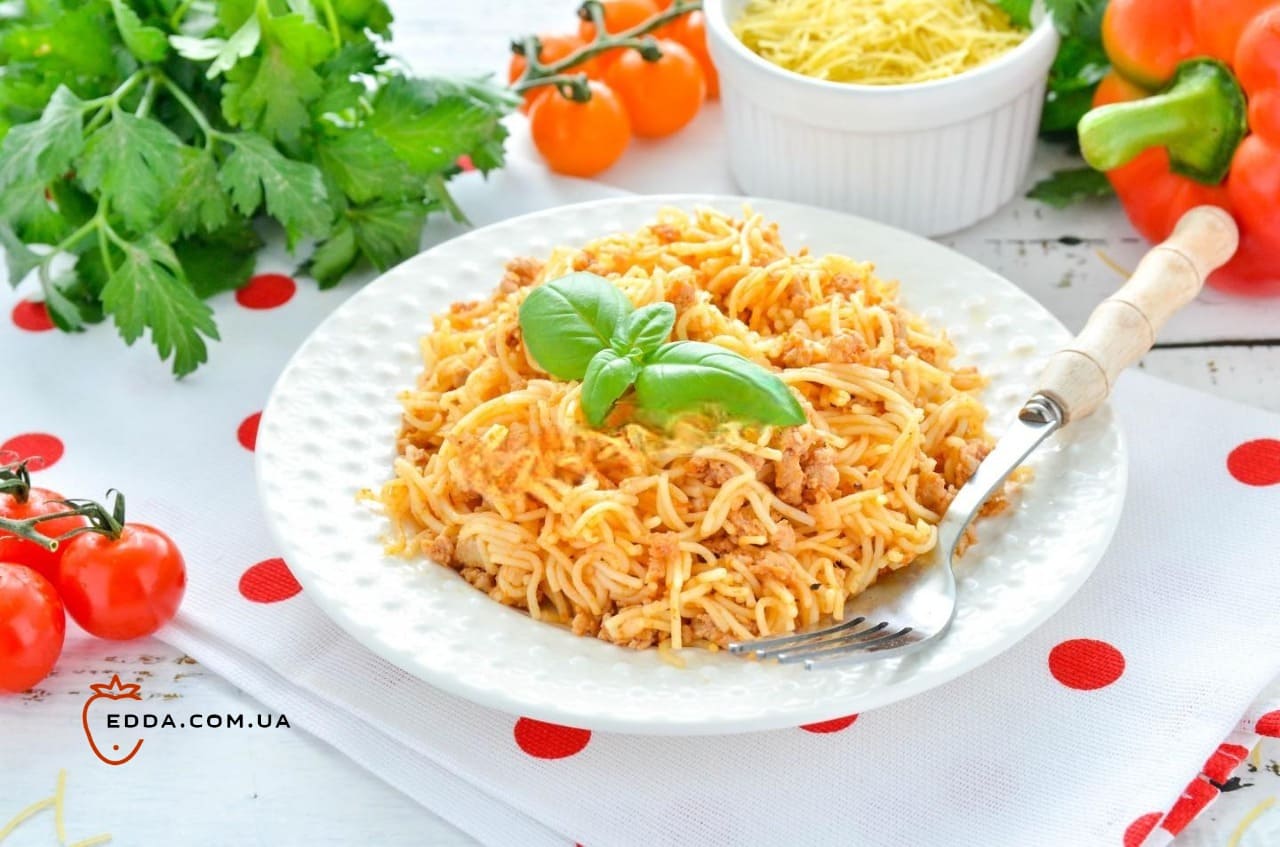 Вермішель із фаршем