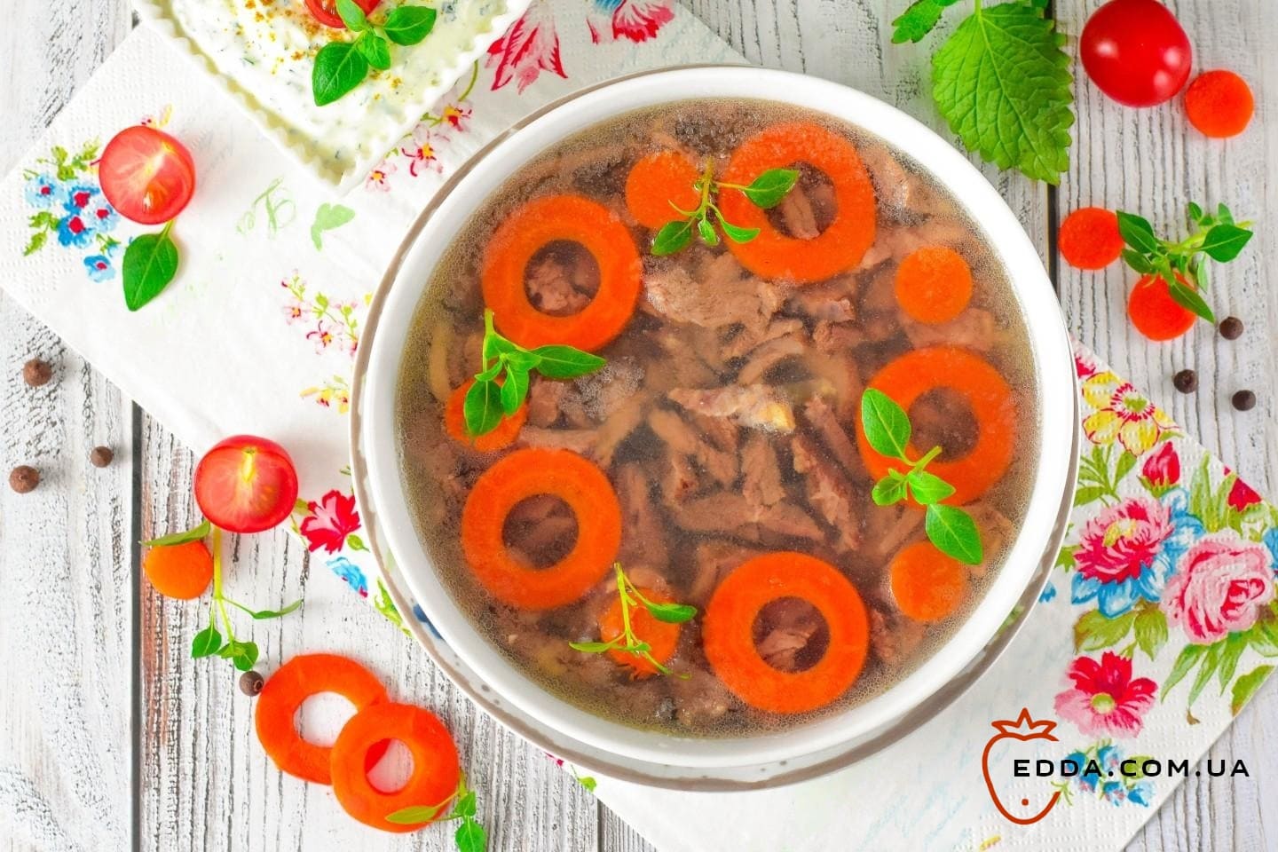 Холодець із яловичини з желатином