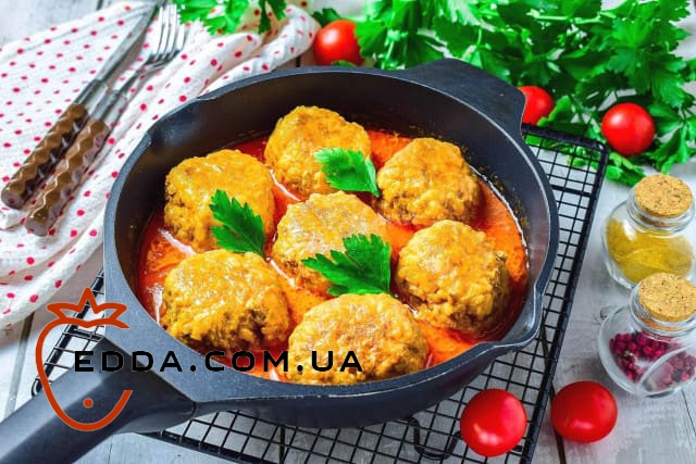 Їжачки з курячого фаршу з рисом