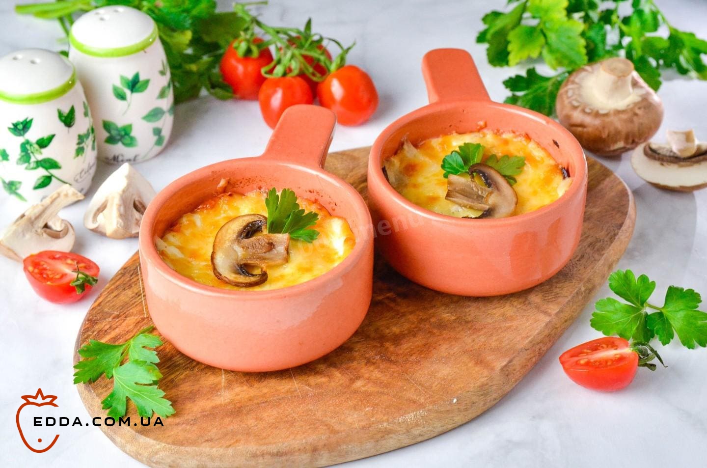 Жульєн з грибами та сиром у духовці