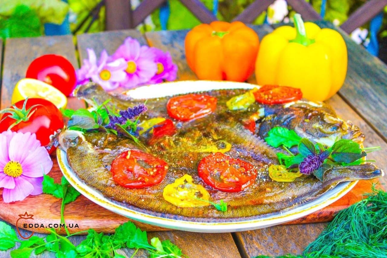 Камбала в духовці в фользі