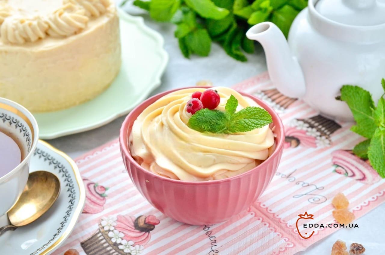 Карамельний крем для торта