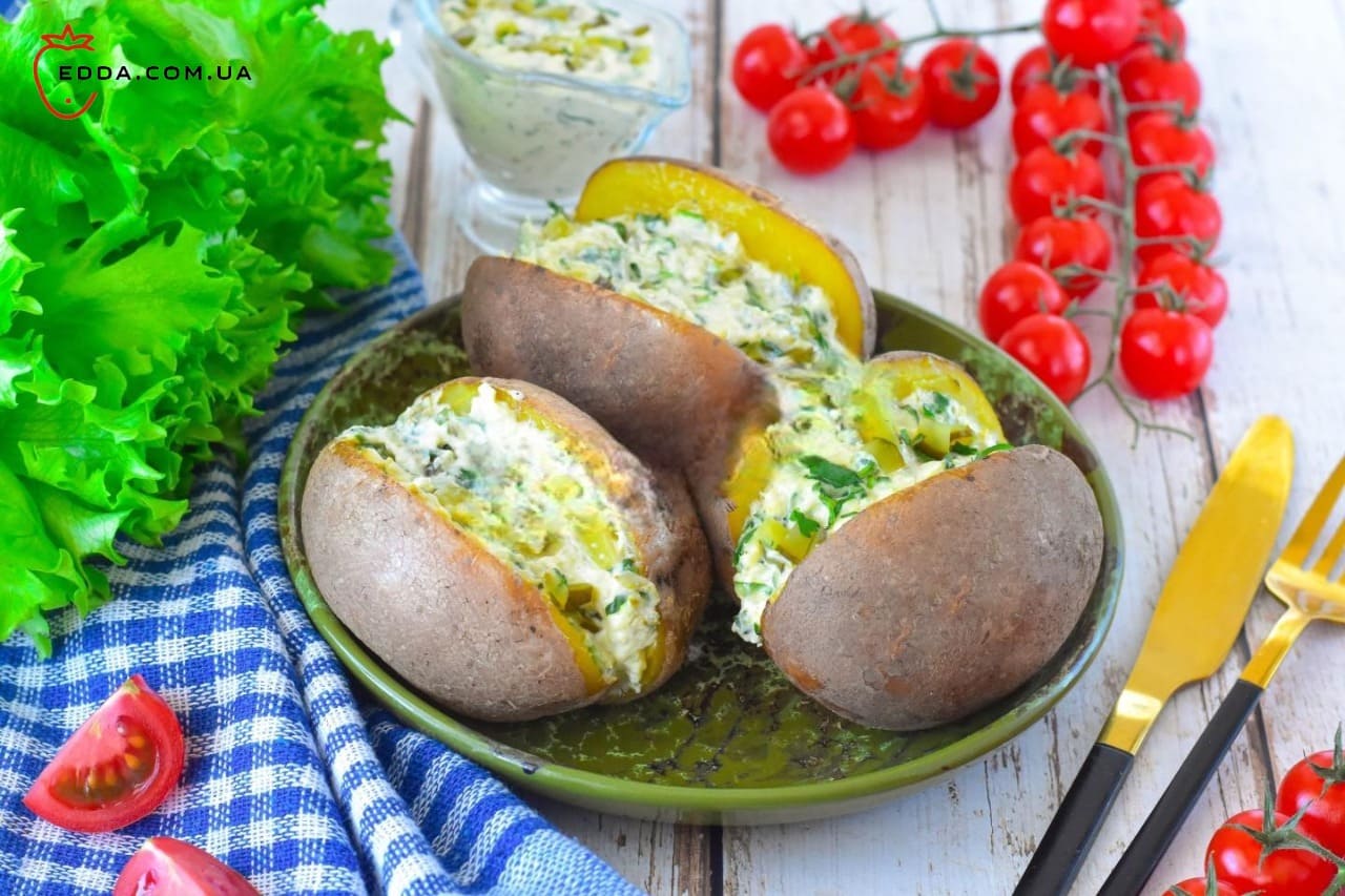 Картопля в духовці цілком у фользі