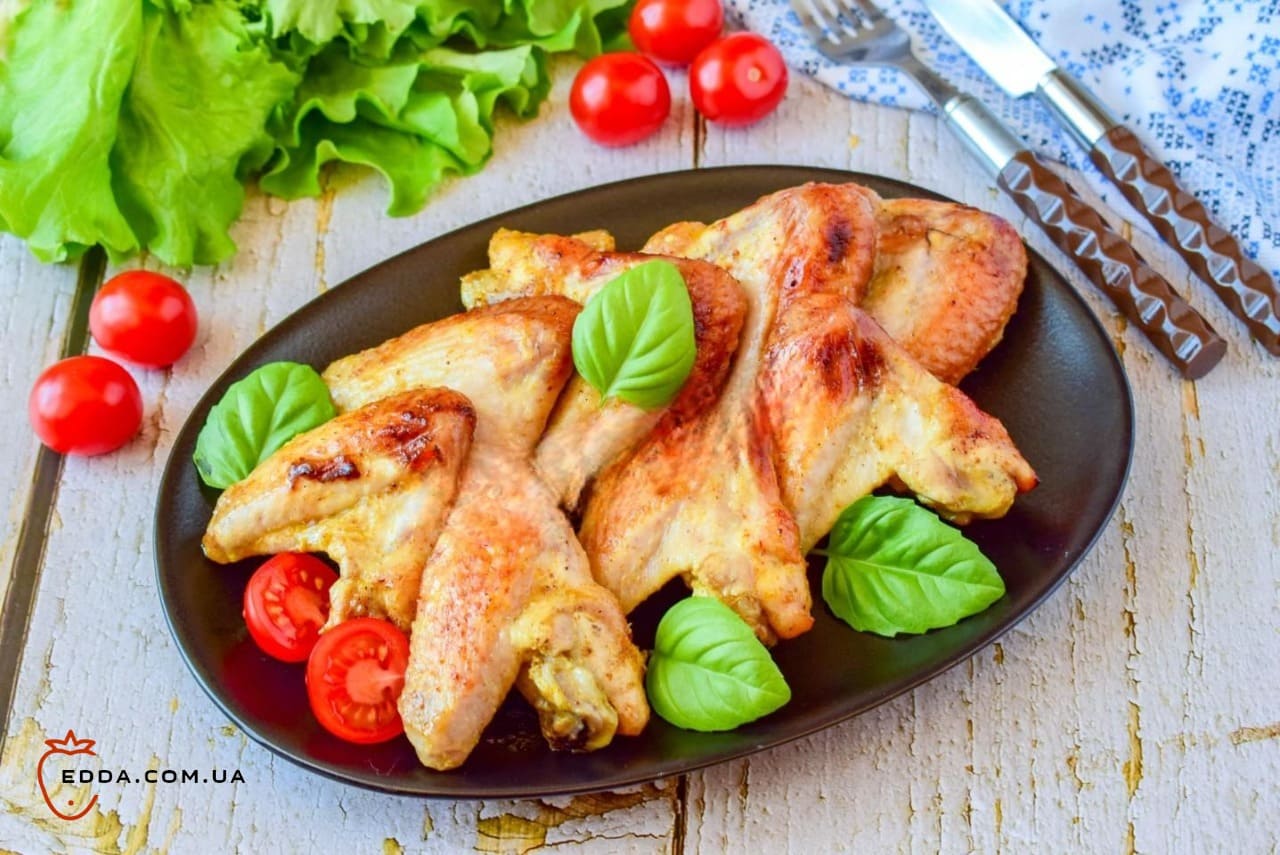 Крильця в медовому соусі в духовці