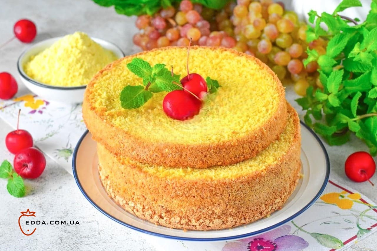 Кукурудзяний бісквіт