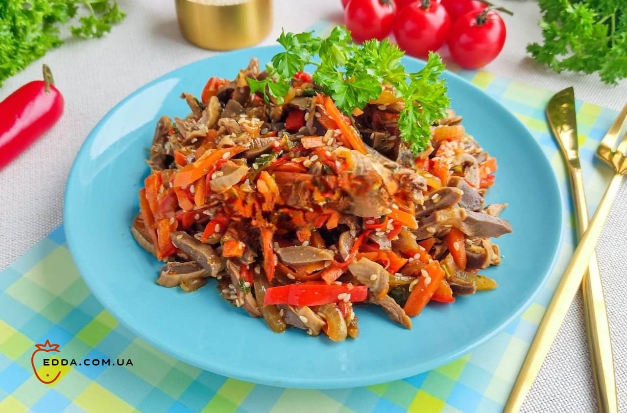 Курячі шлунки по корейськи