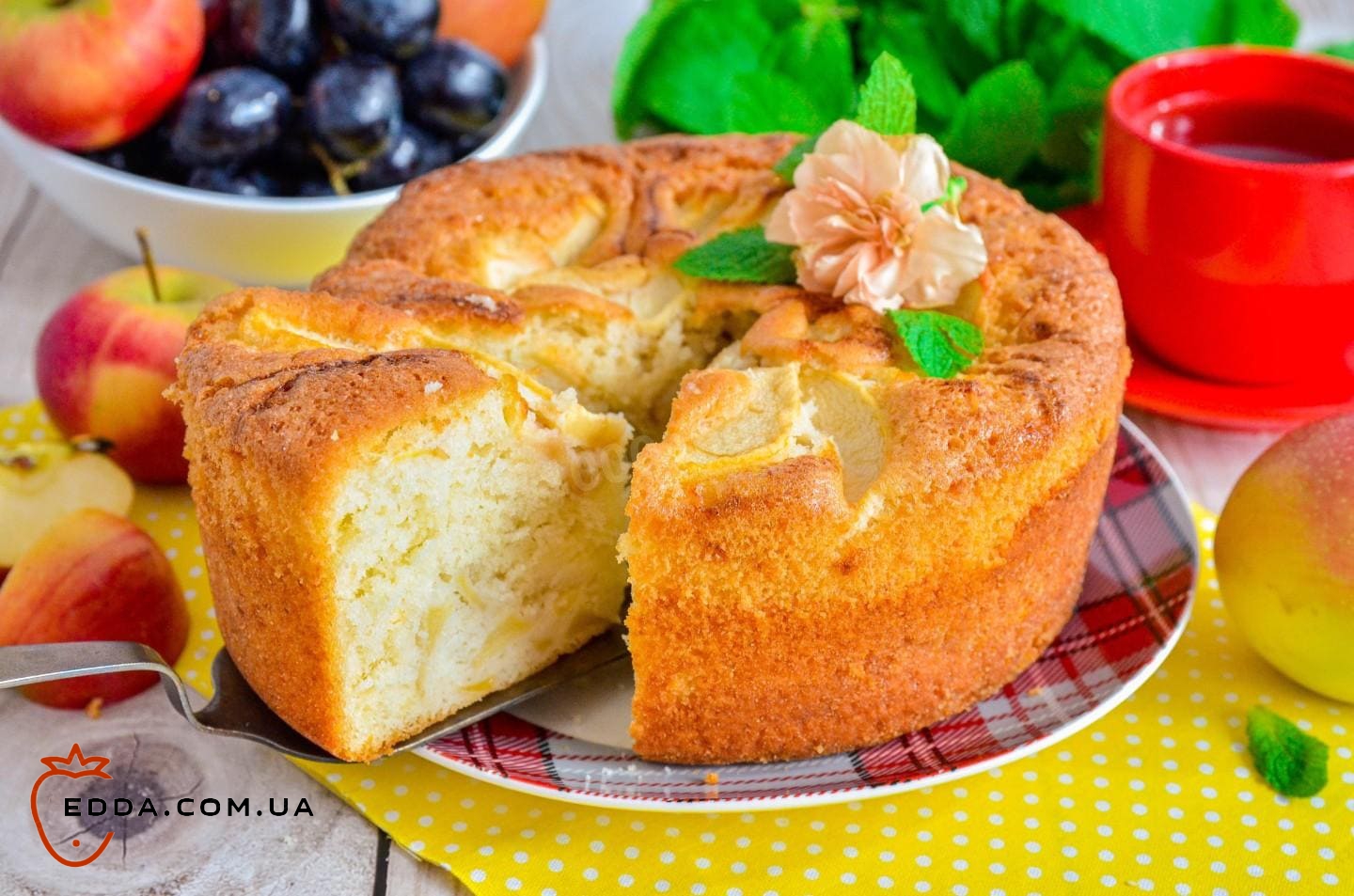 Шарлотка класична з розпушувачем