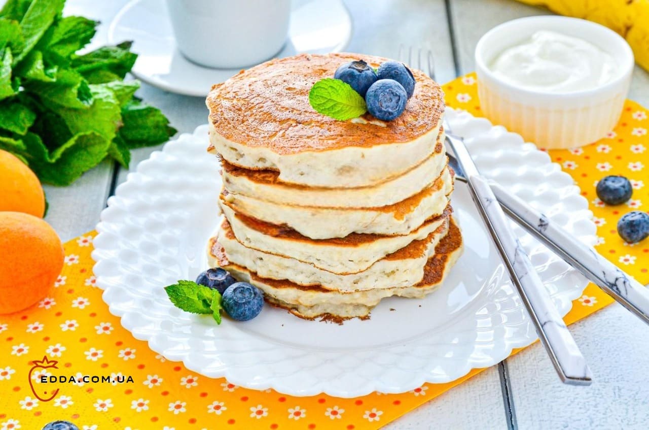 Бананові панкейки