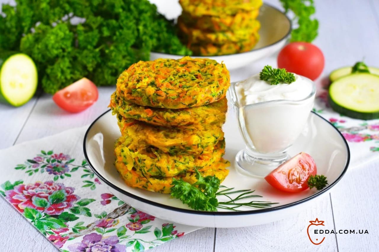 Оладки з кабачків у духовці