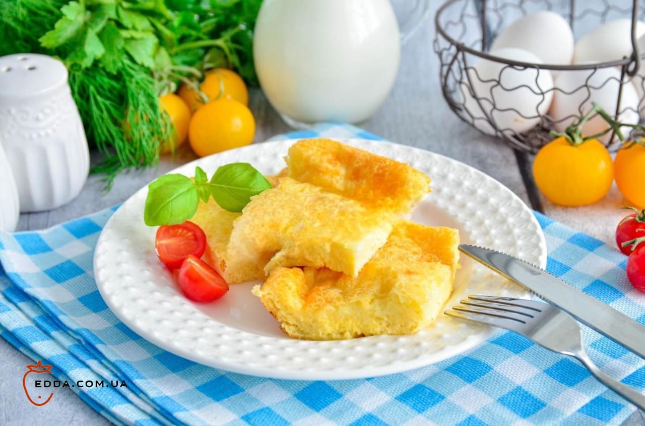 Омлет з сиром у духовці