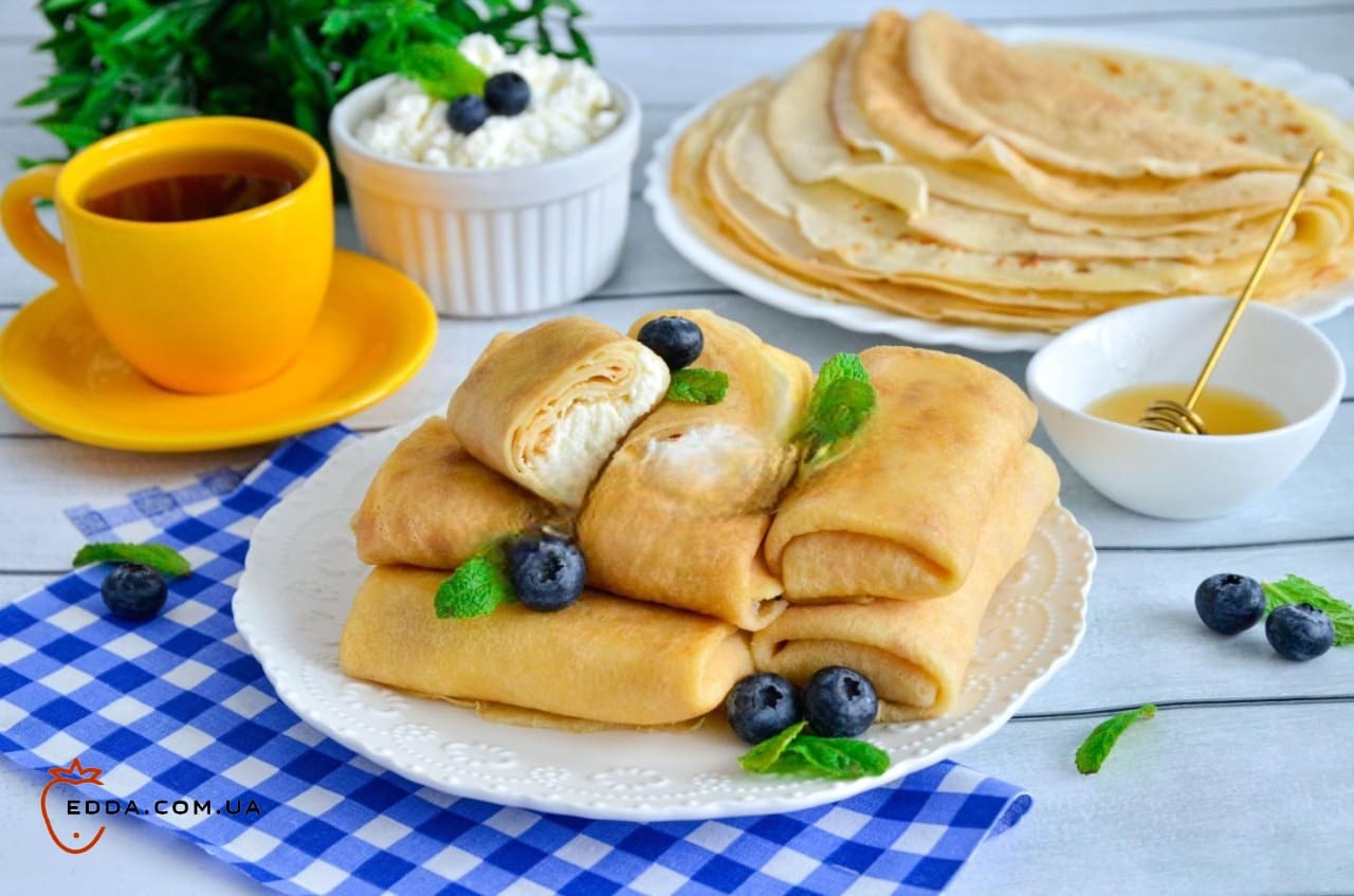 Тонкі млинці для фарширування