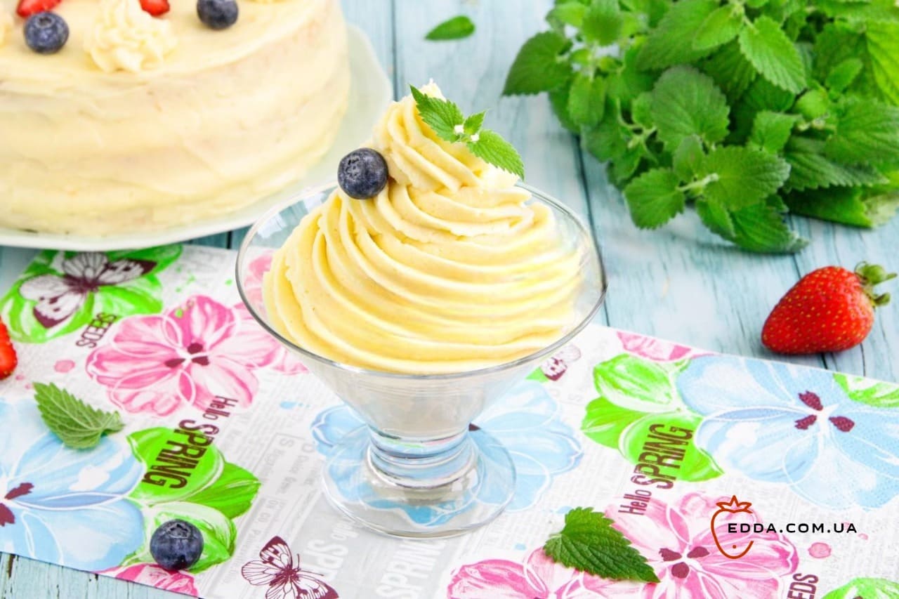 Заварний масляний крем для торта